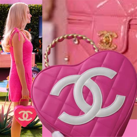 chanel barbie heart purse|barbie movie chanel outfits.